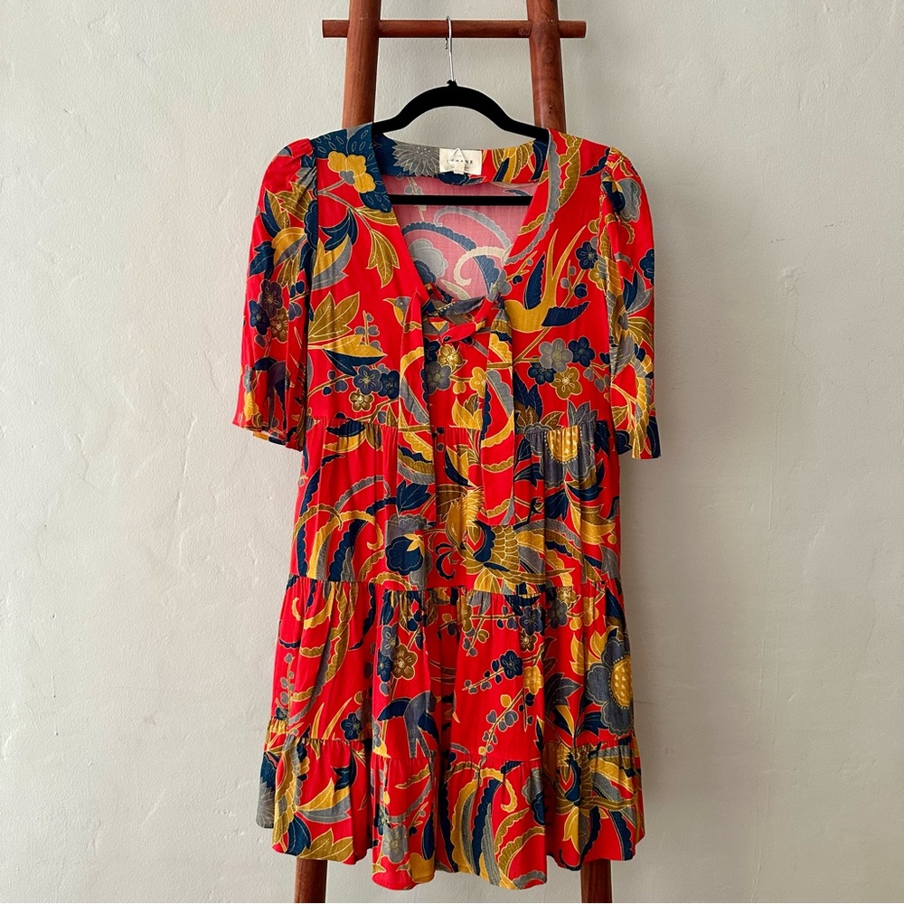 Sézane Manoa Dress - Milanese Flowers Print (NWT, FR 34 / US 2)